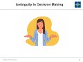 dealing with ambiguity