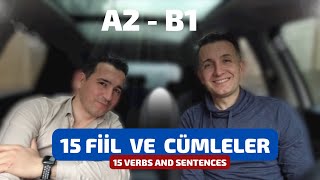 A2 - B1 Türkçe Pratik | 15 Fiil ve Olumlu, Olumsuz Cümleler | #turkishlanguage