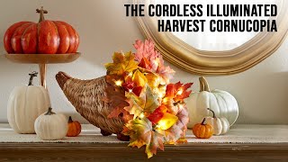 The Cordless Illuminated Harvest Cornucopia