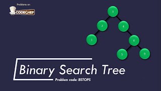 Binary Search Tree | Python | codechef(BSTOPS)