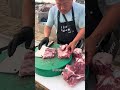 猪肉 赶集 农村人赶集买肉日常 东北 农村生活 放心肉