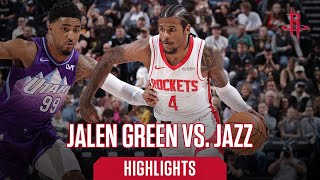 Jalen Green (25 points) Highlights vs. Utah Jazz l Houston Rockets