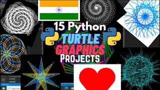 15 amazing python turtle graphics project ideas!