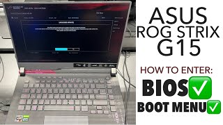 ASUS ROG STRIX G15 - How To Enter Bios/UEFI Settings & Boot Menu Options