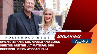 Gwen Stefani’s Son Apollo and Blake Shelton Are the Ultimate Fan Duo Cheering He