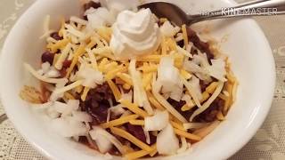 10 Minute Crock Pot Chili - an easy life hack using McCormick Slow Cookers Seasoning