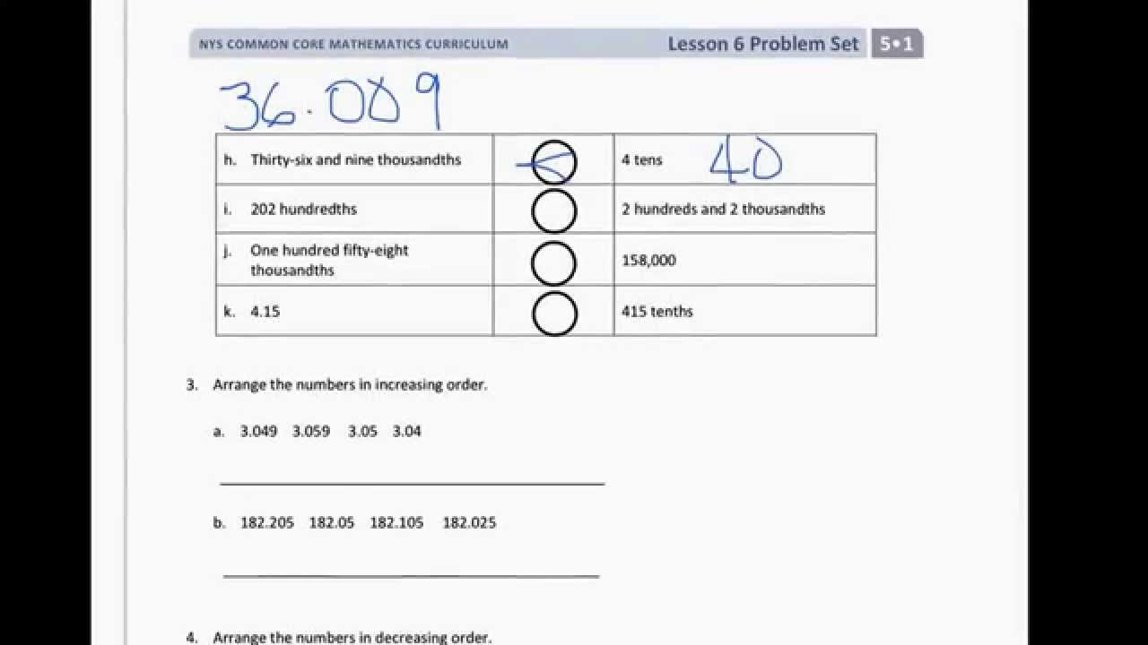 Module 1 Lesson 6 Problem Set Youtube