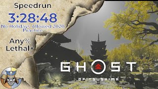 Ghost of Tsushima Speedrun in 3:28:48 - Any% Lethal+ - NHA2020 Practice