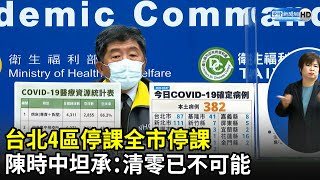 台北4區停課全市停課　陳時中坦承：清零已不可能｜中時新聞網