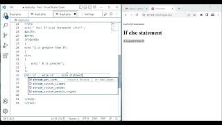 Web Development Tutorial - Lecture-26 | PHP Decision Making | PHP
