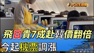 今起機票調漲 飛日貴7成赴韓價翻倍 |【民生八方事】| 2022063004 @gtvnews27