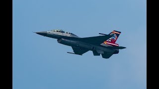 台湾空軍嘉義基地　107年國防知性之旅　營区開放　F-16　性能展示