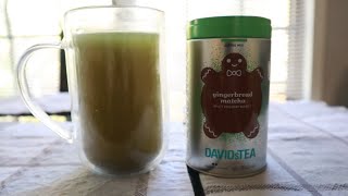 David's Tea  :  Gingerbread Matcha Review and Taste Testing