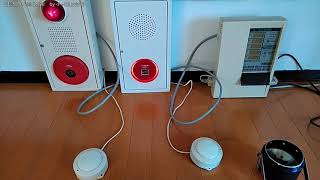 感知器作動による受信機の再鳴動機能の確認（自動火災報知設備） automatic fire alarm equipment～小林消防設備　福岡県豊前市　全類消防設備士　第二種電気工事士　経営学修士～