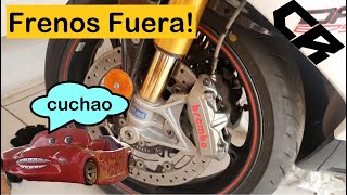 LIMPIAMOS los FRENOS de nuestra MOTO por COMPLETO - Daytona 675R