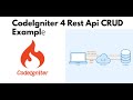 CodeIgniter 4  crud rest api in one video 🔥🔥🔥🔥