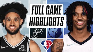SPURS at GRIZZLIES | FULL GAME HIGHLIGHTS | December 31, 2021