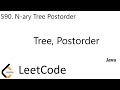 LeetCoded 590 | N-ary Tree Postorder Traversal | Tree | Postorder | Java