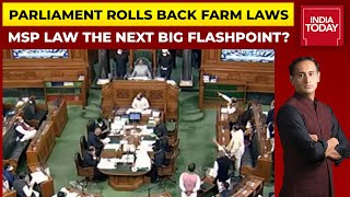 Parliament Rolls Back Farm Laws, MSP Law The Next Big Flashpoint? | Newstrack With Rahul Kanwal