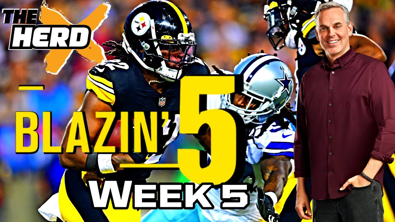 Blazin' Five: Colin Cowherd Gives His 5 Best NFL Bets For Week 5 (Oct ...