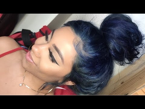 HOW TO DYE DARK HAIR TO BLUE HAIR HOW TO DYE DARK HAIR TO BLUE HAIR