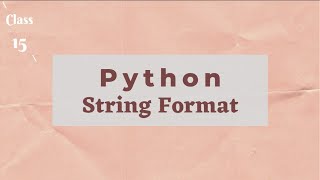 Python Tutorial | Python String Format | Urdu | Hindi | Lunar Computer College