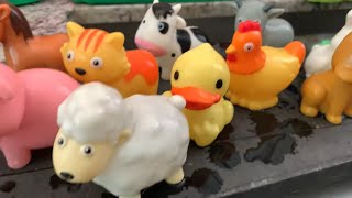 Learn Farm Animals Names and Sounds in English  - Farm Animal Toys for Children