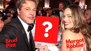 Brad Pitt and Margot Robbie, What REALLY happened at The Golden Globes 2023