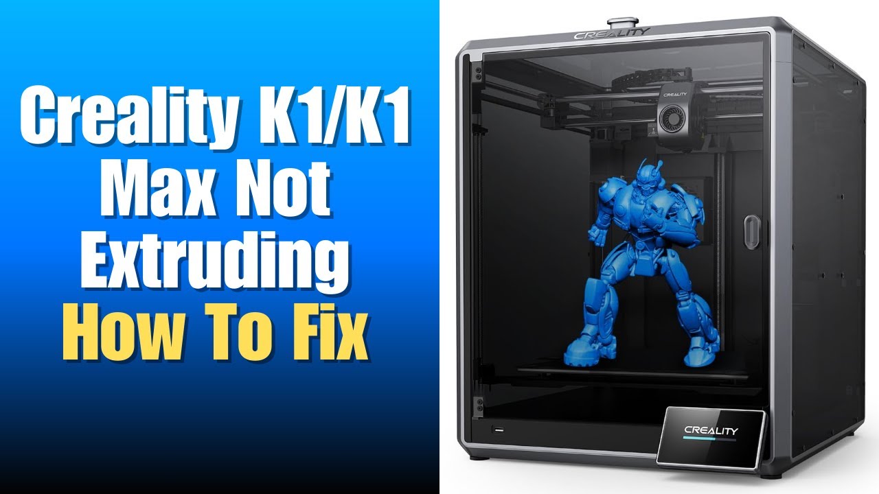Creality K1 K1 Max Not Extruding How To Fix Youtube
