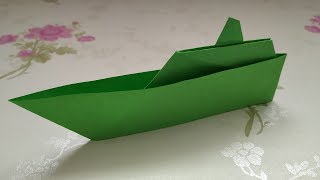 origami tutorials 手工折纸，如何折叠一只船