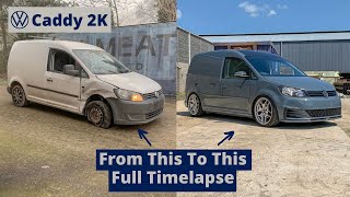 VW Caddy  2k DIY Restoration Full Timelapse - 4 Months in 18 Mins - Volkswagen