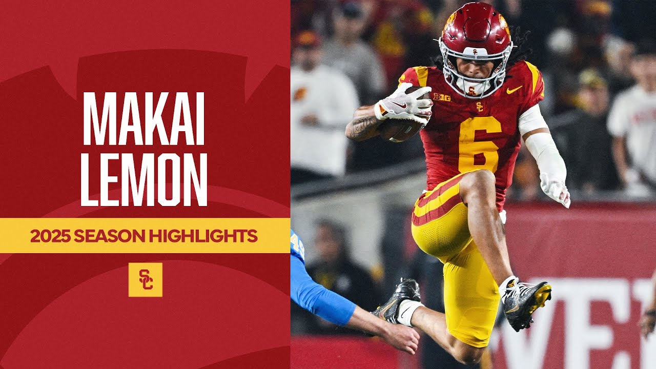 Usc Wr Makai Lemon 2025 Highlights Biletnikoff Award Winner Youtube