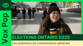 Élections Ontario 2025 : Les électeurs sont-ils prêts à voter? | Vox Pop ONFR