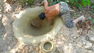 寺院の地下プールにウォータースライドを備えた寺院の秘密の地下の家を建てる方法