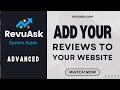 How To Add Google Reviews To Your Website With RevuAsk