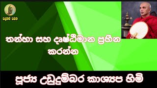 SADAHAM SAWANA ||තන්හා සහ දෘෂ්ඨිමාන ප්‍රහීන කරන්න ||Ven  Ududumbara Kashyapa Himi