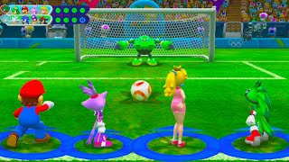 Mario & Sonic at the Rio 2016 Olympic Games ⚽Football (2 player  ⚽Jet , Mario and Blaze , Peach)