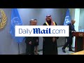 saudi crown prince meets with un secretary general guterres daily mail