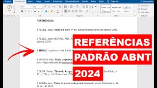 COMO FAZER AS REFERÊNCIAS ABNT! FÁCIL E RÁPIDO! 2024