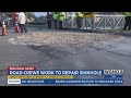 Road crews work to repair sinkhole in Jefferson Parish