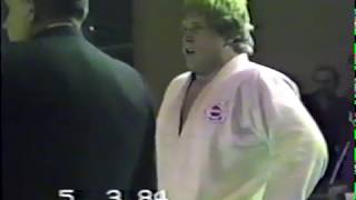 European Judo Championships Liege 1984 +95kg Bronze Willy Wilhelm (NED) v Dimitar Zapryanov (BUL)