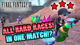 CHOCOBO RACING! ALL HARD RACES IN ONE MATCH!? FF7FS! #sponsored