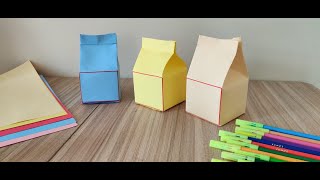 Origami Paper Can. Easy Step by step tutorial to make an origami Can