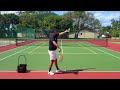 how to hit a slice curve when serving to ad side down the t