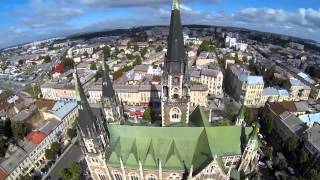 Львів аеровідеозйомка   Lviv Bird's eye view   Львов Аэровидеосъемка