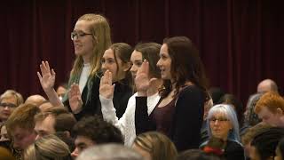 Dean College Honor Societies Induction Ceremony