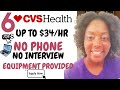 CVS Health is Hiring! Part & Full Time WFH Jobs No Phone No Interview