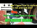 MITSUBISHI MIRAGE how to replace tie rod and rack end