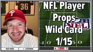4-0 YESTERDAY!! Monday's Best NFL Player Prop Picks for NFL Wild Card Weekend [01/15/2024]