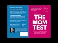 The Mom Test Book By Rob Fitzpatrick - Full Audiobook #themomtest #entrepreneur #book #startup